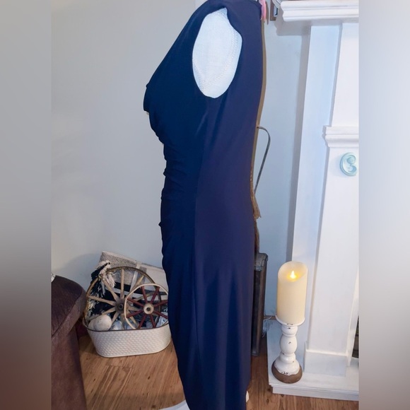 Lauren Ralph Lauren Sleeveless Ruched Size 10 recently dry cleaned EUC💙 - Picture 4 of 8